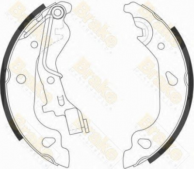 BRAKE ENGINEERING sh2557 -  Комплект тормозных колодок